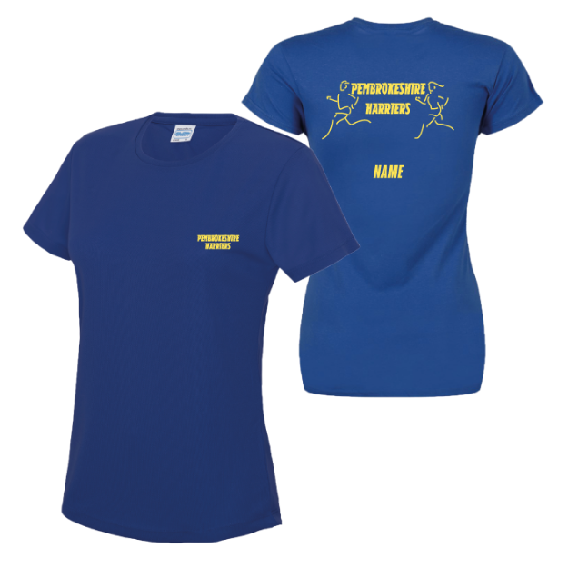 Picture of Pembrokeshire Harriers - Ladies Fit Performance T-Shirts