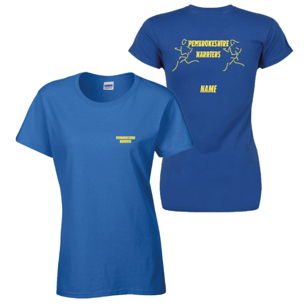 Picture of Pembrokeshire Harriers - Ladies Fit 100% Cotton T-Shirt