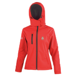 Picture of 3 Welsh Wing - Ladies Fit Hooded Softshell Jacket