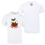 Picture of Christmas Pudding Run - Mens Big Pud 100% Cotton T-Shirt