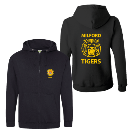 Show details for Milford Tigers Swimming Club - Adults Zip Hoodies Picture of Milford Tigers Swimming Club - Adults Zip Hoodies