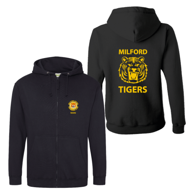 Picture of Milford Tigers Swimming Club - Adults Zip Hoodies