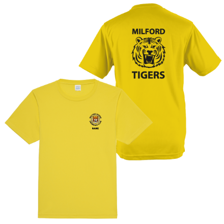 Show details for Milford Tigers Swimming Club - Adults Performance T-Shirts Picture of Milford Tigers Swimming Club - Adults Performance T-Shirts