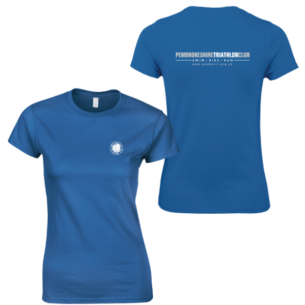 Picture of Pembrokeshire Triathlon Club - Ladies Fit 100% Cotton T-Shirts