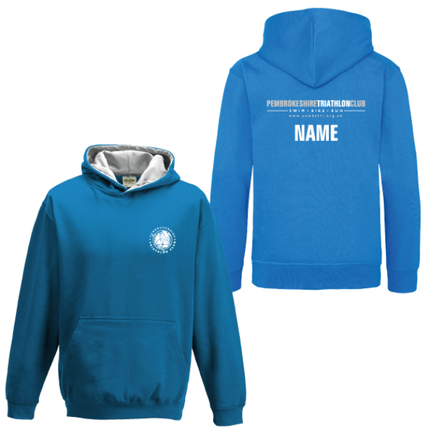 Picture of Pembrokeshire Triathlon Club - Kids Contrast Hoodies