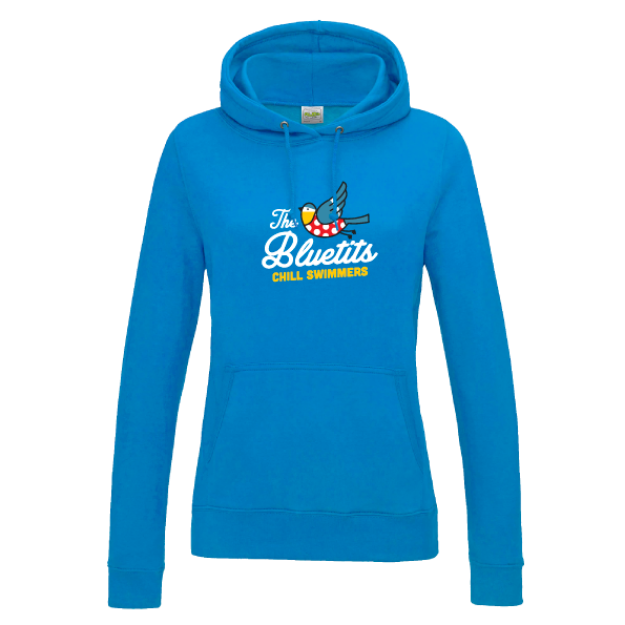 Picture of Bluetits Chill Swimmers - Ladies Fit Hoodie (Large Logo)