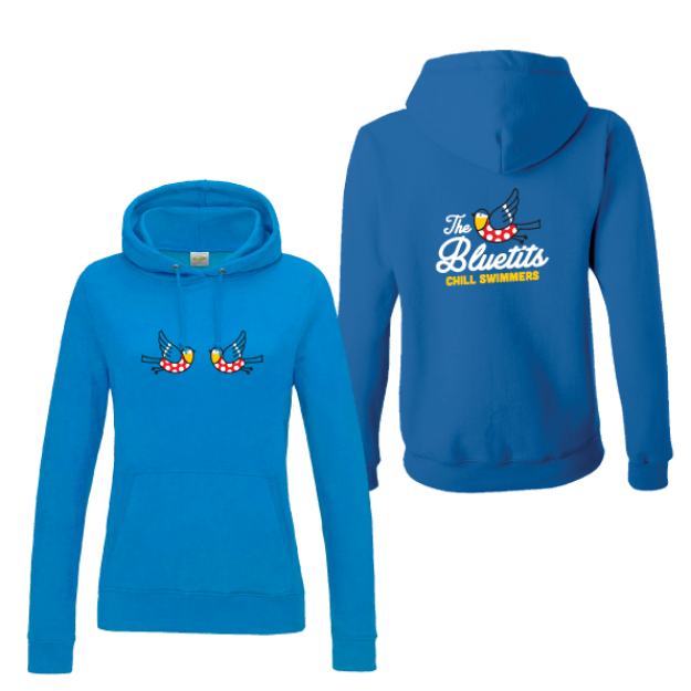 Picture of Bluetits Chill Swimmers - Ladies Fit Hoodie (Two Tits)