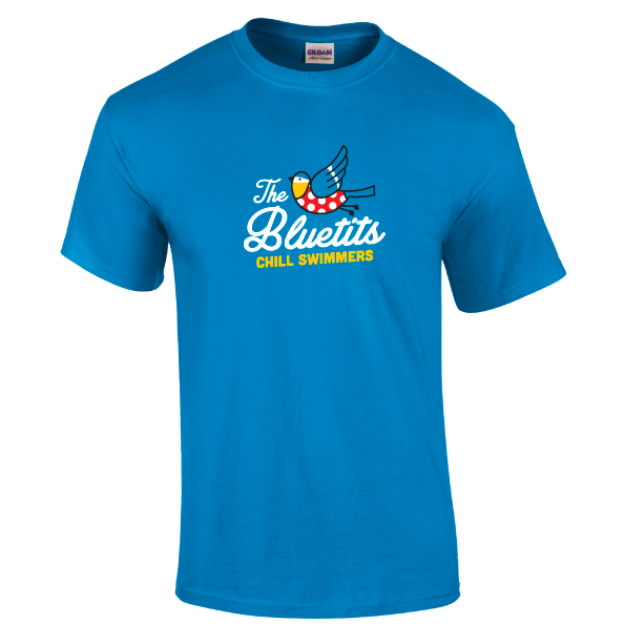 Picture of Bluetits Chill Swimmers - Unisex T-Shirts (Large Logo)