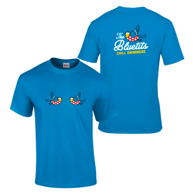 Picture of Bluetits Chill Swimmers - Unisex T-Shirts (Two Tits)