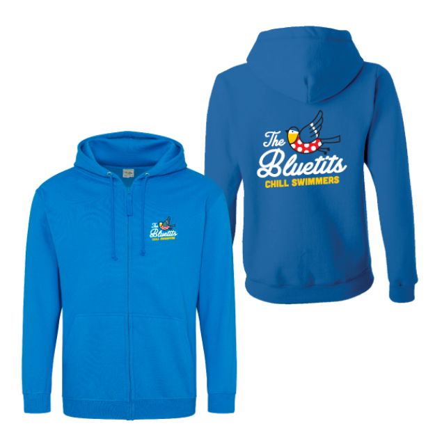 Picture of Bluetits Chill Swimmers - Unisex Zip Hoodie (Left Chest & Back)