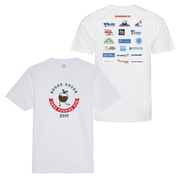 Picture of Christmas Pudding Run - Mens Logo Performance T-Shirt