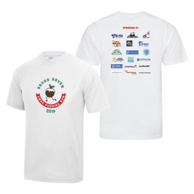 Picture of Christmas Pudding Run - Kids Logo Performance T-Shirt