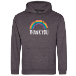 Picture of NHS Support - Rainbow 'Thank You' Unisex Hoodies