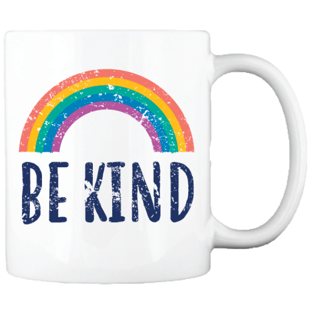 Picture of NHS Support - 'Be Kind' Rainbow Mugs