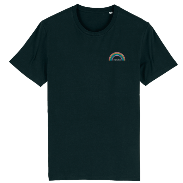 Picture of NHS Support - Embroidered Rainbow 'THANK YOU' Unisex T-Shirts