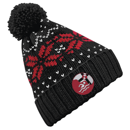 Show details for Pembrokeshire County Swimming - Patterned Bobble Hat Picture of Pembrokeshire County Swimming - Patterned Bobble Hat