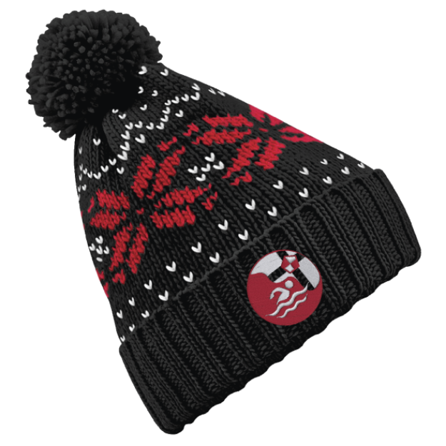 Picture of Pembrokeshire County Swimming - Patterned Bobble Hat