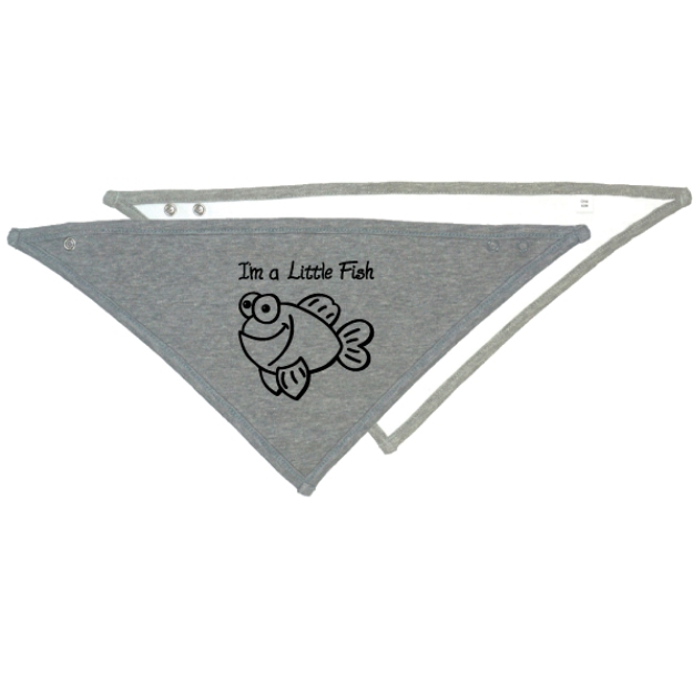 Picture of Sue's Little Fish School - Baby Bandana Bib