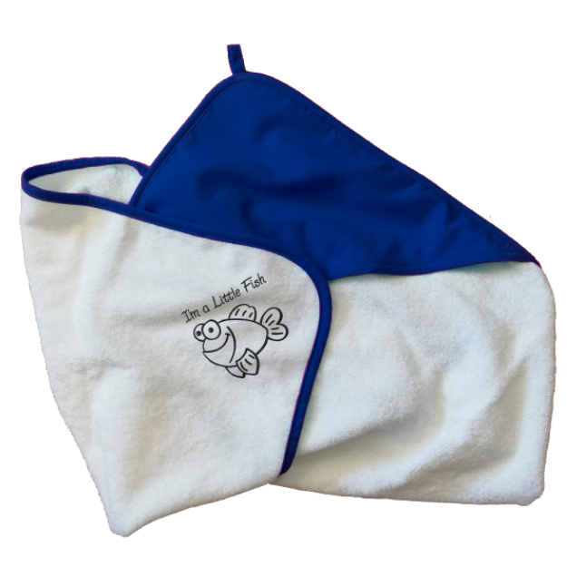 Picture of Sue's Little Fish School - Hooded Baby Towel