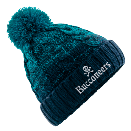 Teal / Navy Picture of Broad Haven Buccaneers - Ombré Bobble Hats