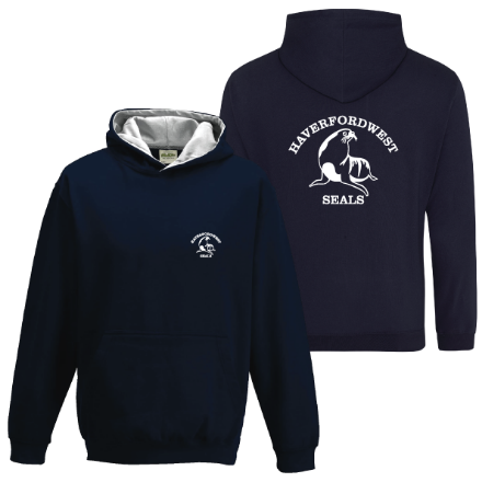 Show details for Haverfordwest Seals - Kids Two Tone Hoodies Picture of Haverfordwest Seals - Kids Two Tone Hoodies