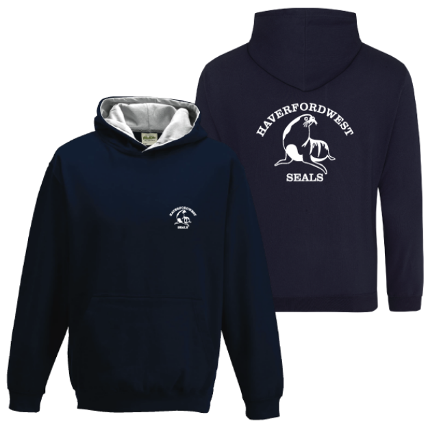 Picture of Haverfordwest Seals - Kids Two Tone Hoodies