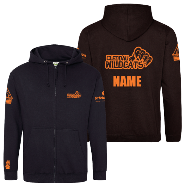 Picture of Cleddau Wildcats - Adults Zip Hoodies