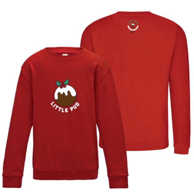 Picture of Christmas Pudding Run - Kids Sweatshirt LITTLE PUD