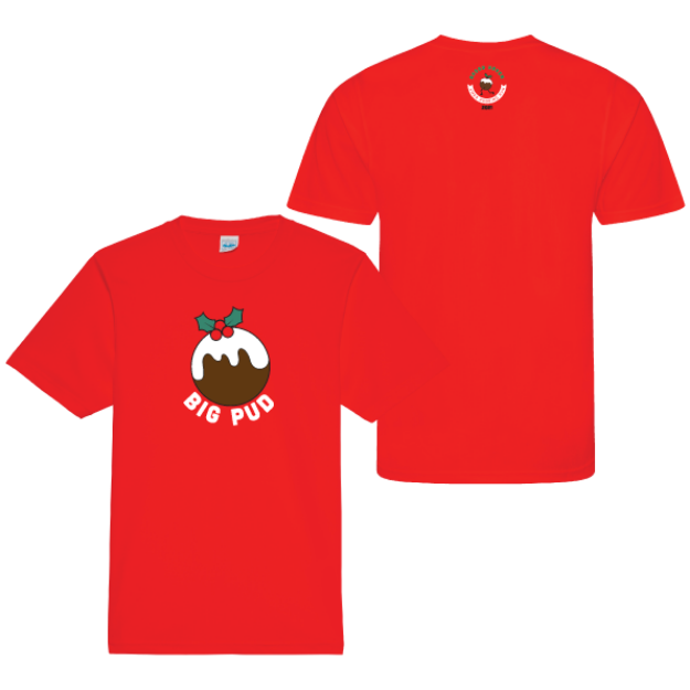 Picture of Christmas Pudding Run - Unisex Performance T-Shirts BIG PUD