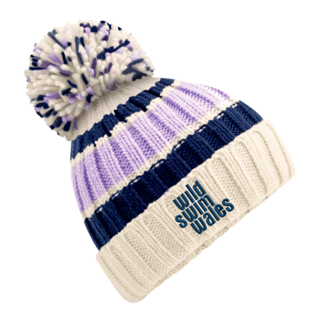 Picture of Wild Swim Wales - Hygge Striped Beanie