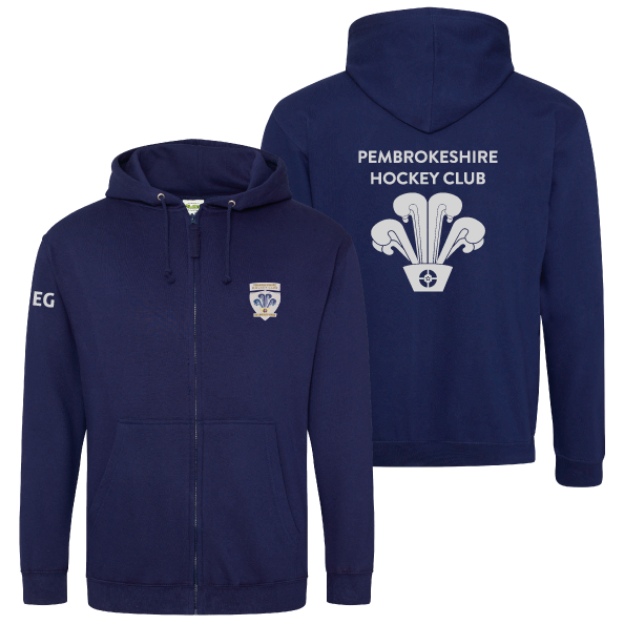 Picture of Pembrokeshire Hockey Club - Unisex Zip Hoodies