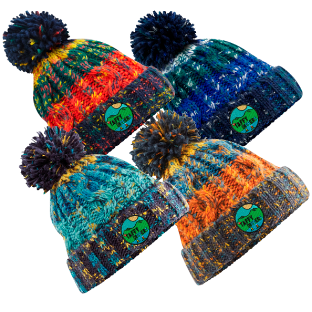 Picture of Taffy Dippers - Corkscrew Bobble Hats