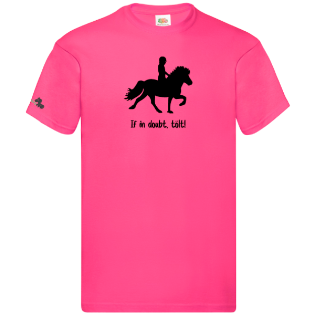 Picture of Little Viking Horse - 'If In Doubt, Tolt!' Adults T-Shirts 