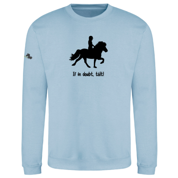 Picture of Little Viking Horse - 'If In Doubt, Tolt!' Adults Sweatshirts