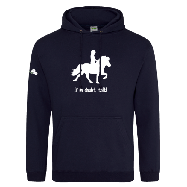 Picture of Little Viking Horse - 'If In Doubt, Tolt!' Adults Hoodies