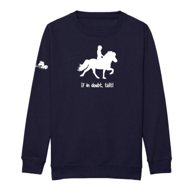 Picture of Little Viking Horse - 'If In Doubt, Tolt!' Kids Sweatshirts 