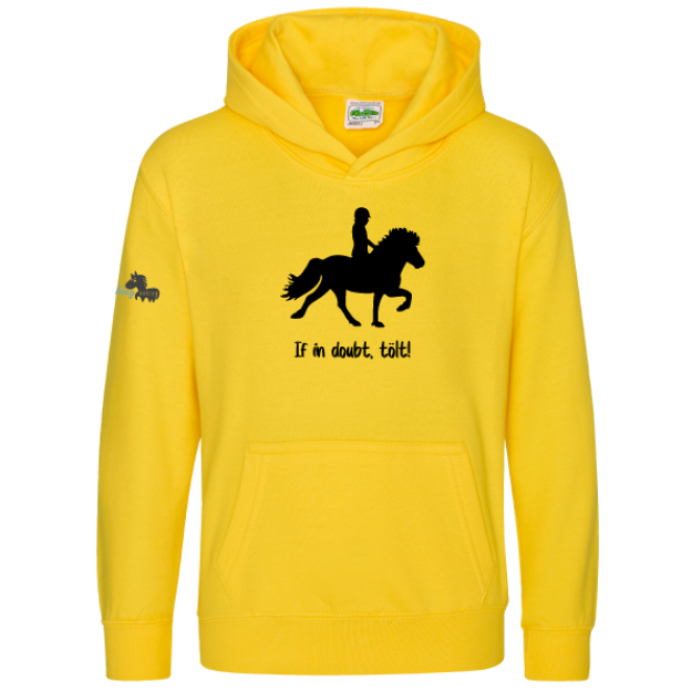 Picture of Little Viking Horse - 'If In Doubt, Tolt!' Kids Hoodies