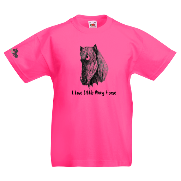 Picture of Little Viking Horse - 'I Love Little Viking Horse' Kids T-Shirts 