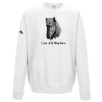 Picture of Little Viking Horse - 'I Love Little Viking Horse' Adults Sweatshirts