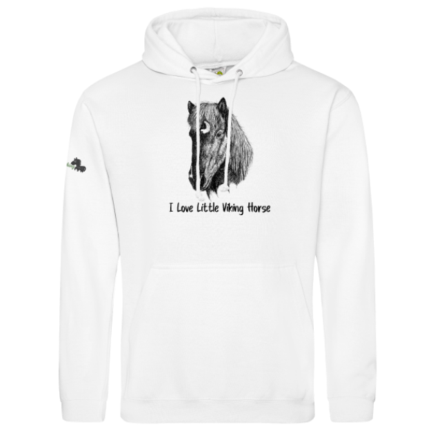 Picture of Little Viking Horse - 'I Love Little Viking Horse' Adults Hoodies