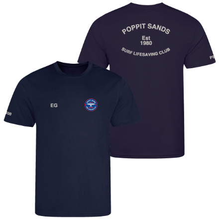 Show details for Poppit Sands SLSC - Unisex Performance T-Shirts  Picture of Poppit Sands SLSC - Unisex Performance T-Shirts
