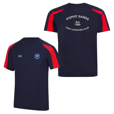 Show details for Poppit Sands SLSC - Kids Contrast Performance T-Shirts Picture of Poppit Sands SLSC - Kids Contrast Performance T-Shirts