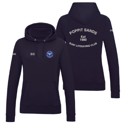 Show details for Poppit Sands SLSC - Ladies Fit Hoodies Picture of Poppit Sands SLSC - Ladies Fit Hoodies