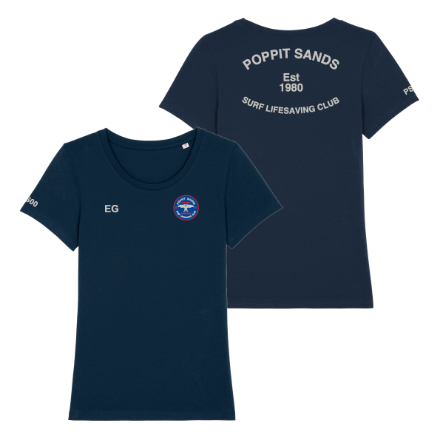 Show details for Poppit Sands SLSC - Ladies Fit Cotton T-Shirts Picture of Poppit Sands SLSC - Ladies Fit Cotton T-Shirts
