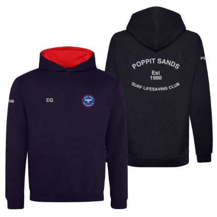 Show details for Poppit Sands SLSC - Kids Two Tone Hoodies Picture of Poppit Sands SLSC - Kids Two Tone Hoodies