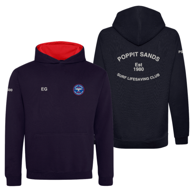 Picture of Poppit Sands SLSC - Kids Two Tone Hoodies