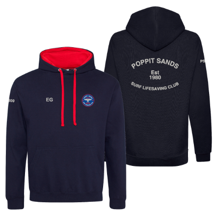 Show details for Poppit Sands SLSC - Unisex Two Tone Hoodies Picture of Poppit Sands SLSC - Unisex Two Tone Hoodies