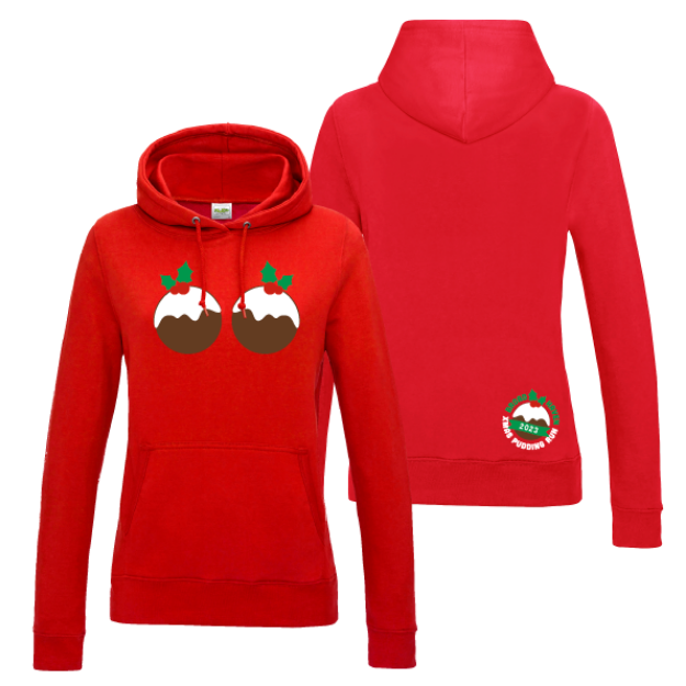 Picture of Broad Haven Pudding Run 2023 - Ladies Fit Hoodie - PUDDINGS