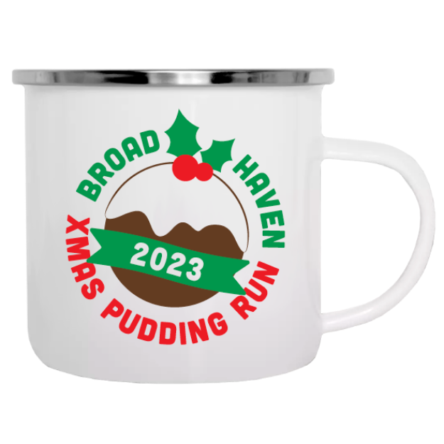 Picture of Broad Haven Pudding Run 2023 - Enamel Mugs