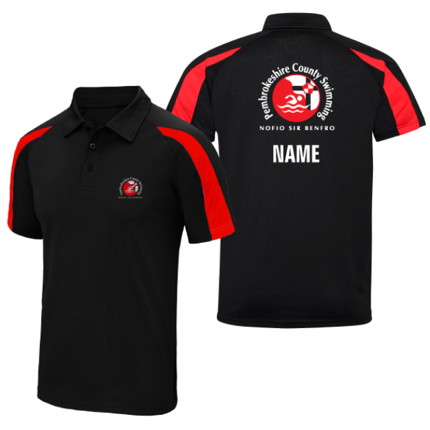 Picture of Pembrokeshire County Swimming - Unisex Adults Performance Polos